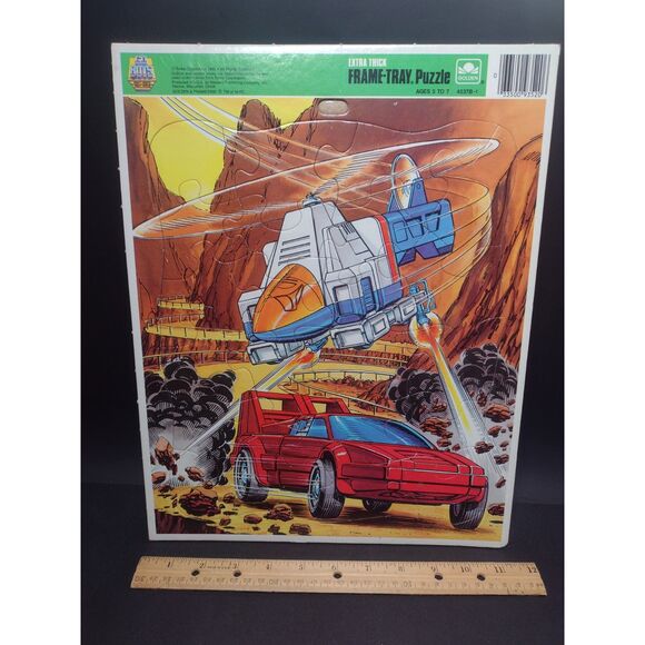Vintage 1985 GoBots Golden Extra Thick Frame Tray Jigsaw Puzzle Tonka Ages 3 - 7 - Picture 1 of 6